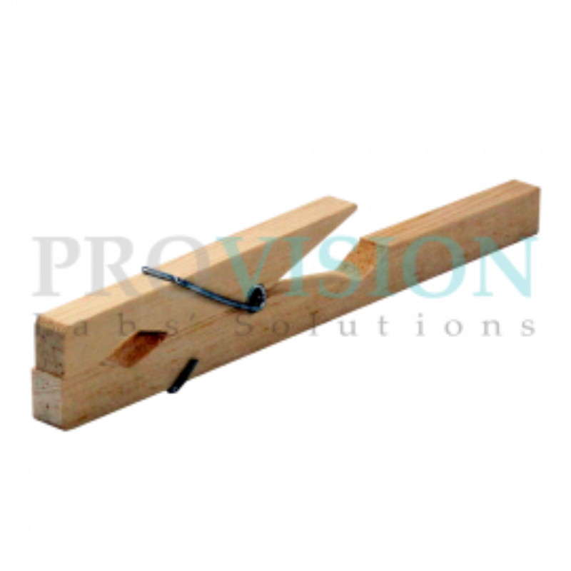 12 Pinces En Bois De Hêtre Pour Tubes à Essai 175 Mm - Support Jusqu'à 20 Mm De Diamètre - Fabriqué En Allemagne